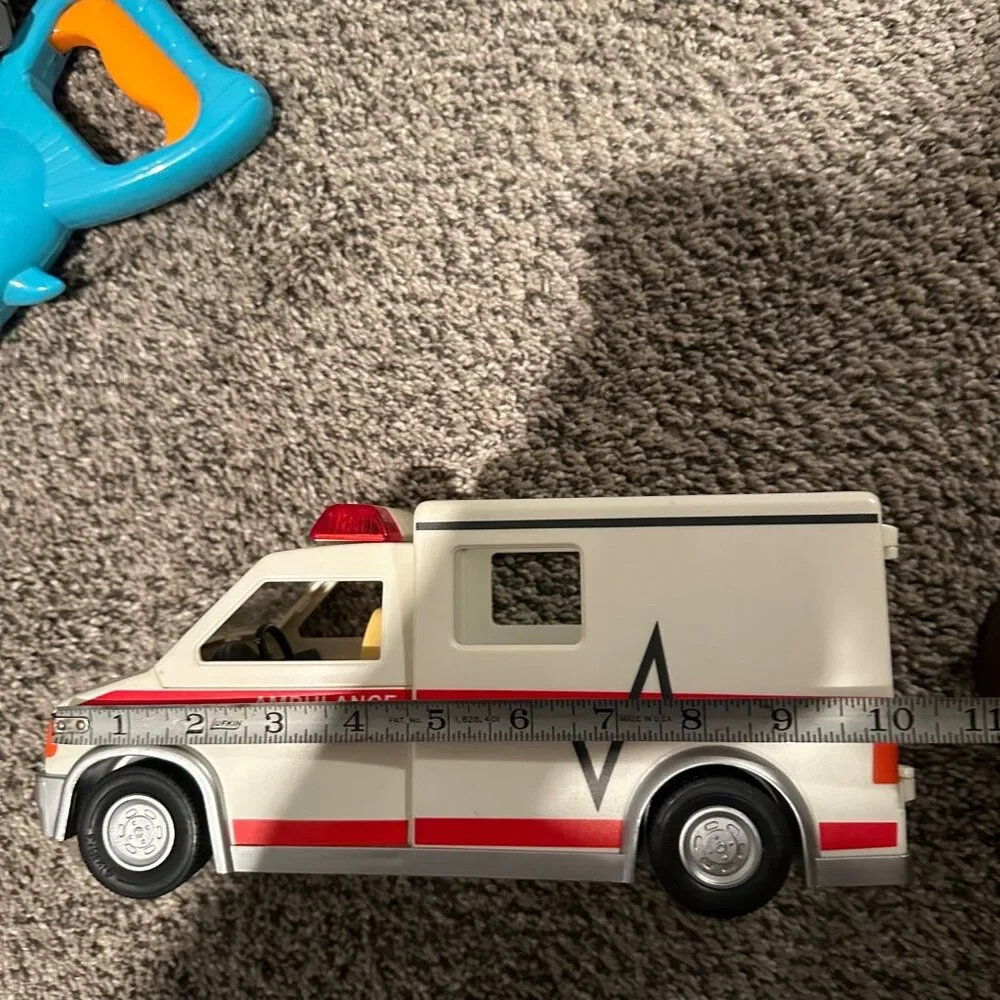 PLAYMOBIL TOY AMBULANCE INCOMPLETE